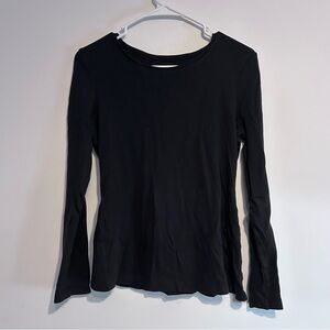 Charter Club Black Long Sleeve Women's Top